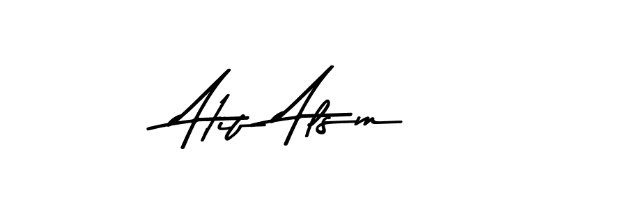 This is the best signature style for the Atif Alsm name. Also you like these signature font (Asem Kandis PERSONAL USE). Mix name signature. Atif Alsm signature style 9 images and pictures png