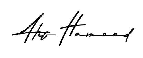 Create a beautiful signature design for name Atif Hameed. With this signature (Asem Kandis PERSONAL USE) fonts, you can make a handwritten signature for free. Atif Hameed signature style 9 images and pictures png