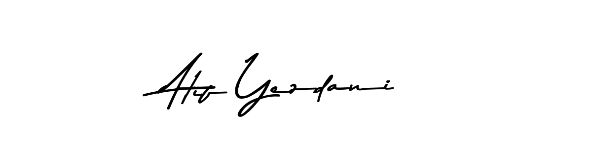 You can use this online signature creator to create a handwritten signature for the name Atif Yezdani. This is the best online autograph maker. Atif Yezdani signature style 9 images and pictures png