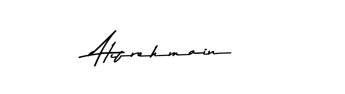 How to make Atifrehmain name signature. Use Asem Kandis PERSONAL USE style for creating short signs online. This is the latest handwritten sign. Atifrehmain signature style 9 images and pictures png