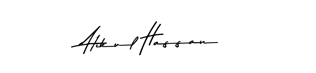 Make a beautiful signature design for name Atikul Hassan. With this signature (Asem Kandis PERSONAL USE) style, you can create a handwritten signature for free. Atikul Hassan signature style 9 images and pictures png