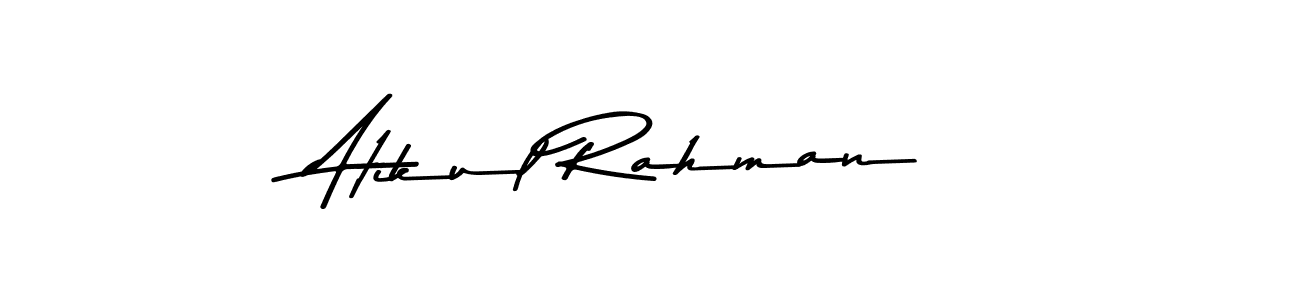 Use a signature maker to create a handwritten signature online. With this signature software, you can design (Asem Kandis PERSONAL USE) your own signature for name Atikul Rahman. Atikul Rahman signature style 9 images and pictures png