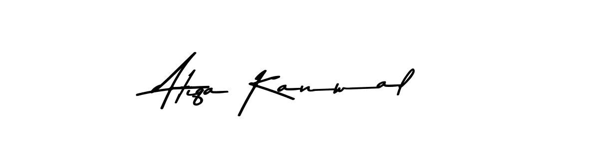 Create a beautiful signature design for name Atiqa Kanwal. With this signature (Asem Kandis PERSONAL USE) fonts, you can make a handwritten signature for free. Atiqa Kanwal signature style 9 images and pictures png