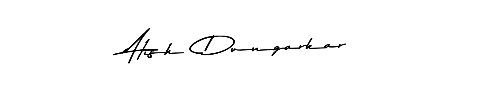 The best way (Asem Kandis PERSONAL USE) to make a short signature is to pick only two or three words in your name. The name Atish  Dungarkar include a total of six letters. For converting this name. Atish  Dungarkar signature style 9 images and pictures png