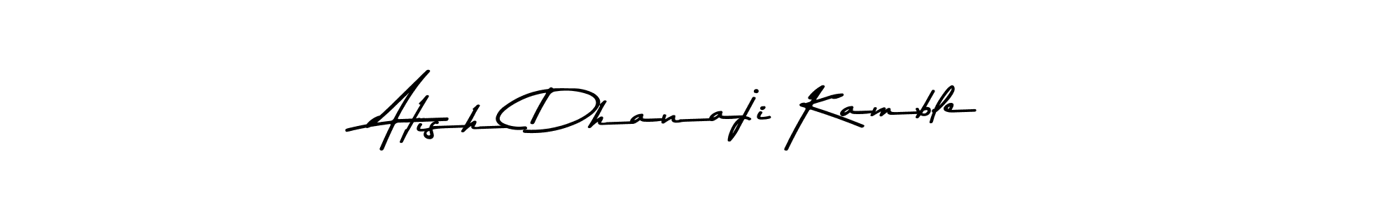 Also You can easily find your signature by using the search form. We will create Atish Dhanaji Kamble name handwritten signature images for you free of cost using Asem Kandis PERSONAL USE sign style. Atish Dhanaji Kamble signature style 9 images and pictures png