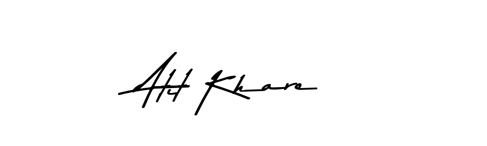 Create a beautiful signature design for name Atit Khare. With this signature (Asem Kandis PERSONAL USE) fonts, you can make a handwritten signature for free. Atit Khare signature style 9 images and pictures png