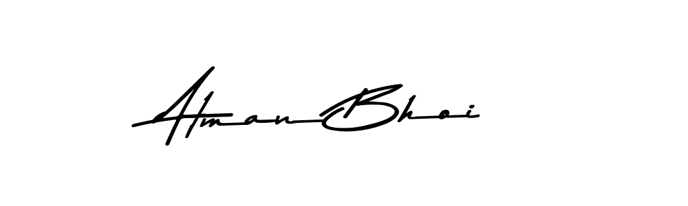 How to make Atman Bhoi name signature. Use Asem Kandis PERSONAL USE style for creating short signs online. This is the latest handwritten sign. Atman Bhoi signature style 9 images and pictures png