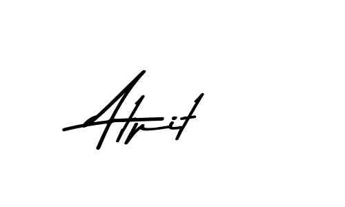 Make a beautiful signature design for name Atpit. With this signature (Asem Kandis PERSONAL USE) style, you can create a handwritten signature for free. Atpit signature style 9 images and pictures png