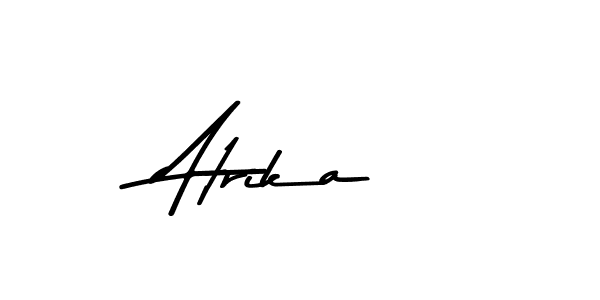 Design your own signature with our free online signature maker. With this signature software, you can create a handwritten (Asem Kandis PERSONAL USE) signature for name Atrika. Atrika signature style 9 images and pictures png