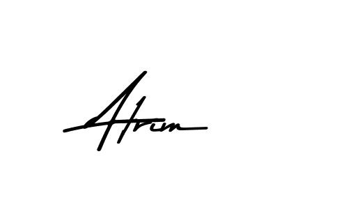 How to make Atrim name signature. Use Asem Kandis PERSONAL USE style for creating short signs online. This is the latest handwritten sign. Atrim signature style 9 images and pictures png
