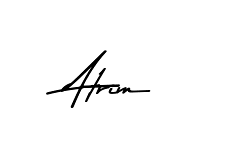 How to make Atrim name signature. Use Asem Kandis PERSONAL USE style for creating short signs online. This is the latest handwritten sign. Atrim signature style 9 images and pictures png