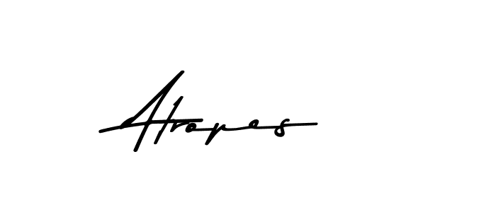 Make a beautiful signature design for name Atropes. With this signature (Asem Kandis PERSONAL USE) style, you can create a handwritten signature for free. Atropes signature style 9 images and pictures png