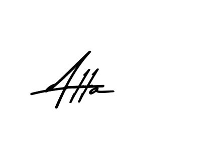 Make a beautiful signature design for name Atta. With this signature (Asem Kandis PERSONAL USE) style, you can create a handwritten signature for free. Atta signature style 9 images and pictures png