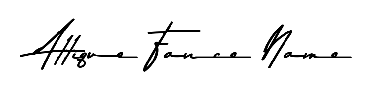 Looking for an artistic signature for Attique Fance Name? The Asem Kandis PERSONAL USE calligraphy style gives a sophisticated flow suitable for business cards and emails. Attique Fance Name signature style 9 images and pictures png
