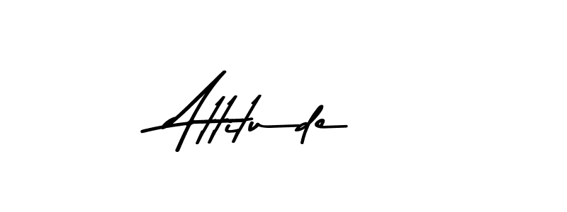 Make a beautiful signature design for name Attitude. With this signature (Asem Kandis PERSONAL USE) style, you can create a handwritten signature for free. Attitude signature style 9 images and pictures png