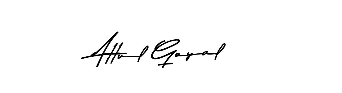 Attul Goyal stylish signature style. Best Handwritten Sign (Asem Kandis PERSONAL USE) for my name. Handwritten Signature Collection Ideas for my name Attul Goyal. Attul Goyal signature style 9 images and pictures png