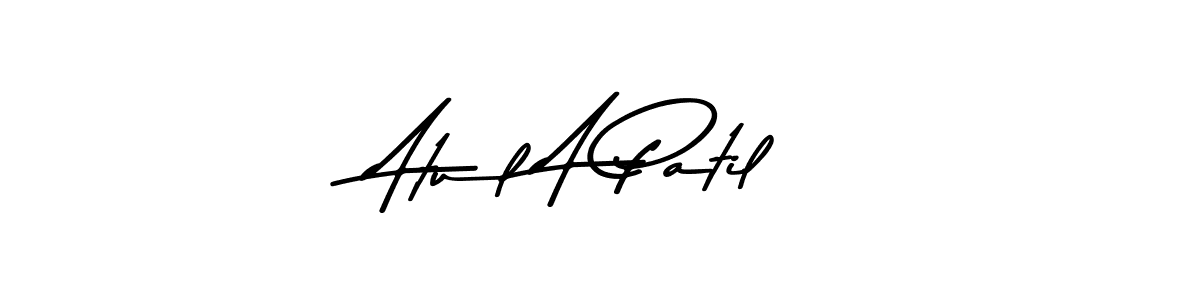 if you are searching for the best signature style for your name Atul A Patil. so please give up your signature search. here we have designed multiple signature styles  using Asem Kandis PERSONAL USE. Atul A Patil signature style 9 images and pictures png