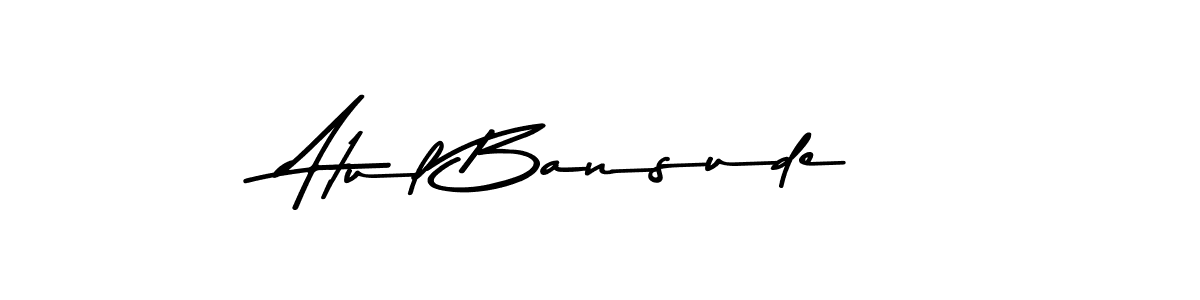 Design your own signature with our free online signature maker. With this signature software, you can create a handwritten (Asem Kandis PERSONAL USE) signature for name Atul Bansude. Atul Bansude signature style 9 images and pictures png