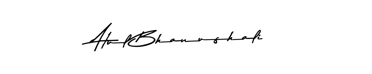 Create a beautiful signature design for name Atul Bhanushali. With this signature (Asem Kandis PERSONAL USE) fonts, you can make a handwritten signature for free. Atul Bhanushali signature style 9 images and pictures png