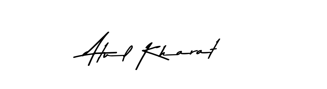 Make a beautiful signature design for name Atul Kharat. With this signature (Asem Kandis PERSONAL USE) style, you can create a handwritten signature for free. Atul Kharat signature style 9 images and pictures png