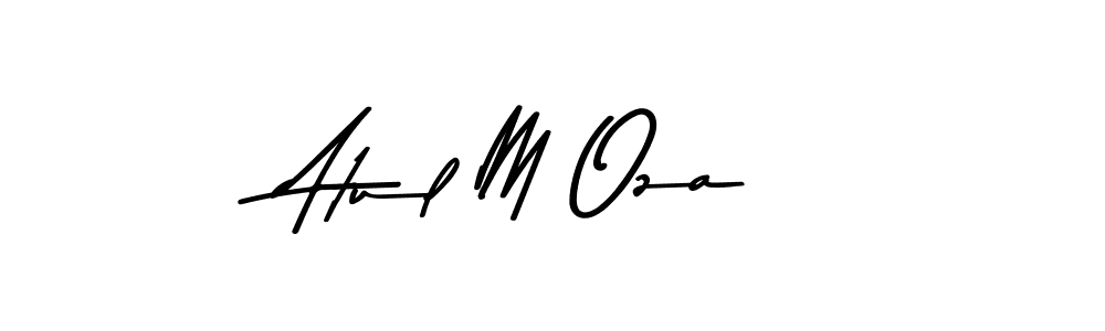 How to Draw Atul M Oza signature style? Asem Kandis PERSONAL USE is a latest design signature styles for name Atul M Oza. Atul M Oza signature style 9 images and pictures png