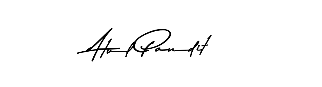 How to make Atul Pandit name signature. Use Asem Kandis PERSONAL USE style for creating short signs online. This is the latest handwritten sign. Atul Pandit signature style 9 images and pictures png