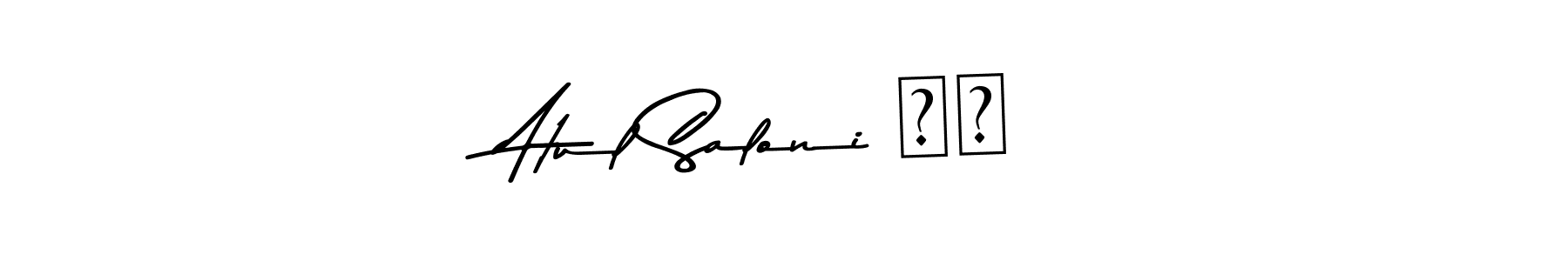 Once you've used our free online signature maker to create your best signature Asem Kandis PERSONAL USE style, it's time to enjoy all of the benefits that Atul Saloni ❣️ name signing documents. Atul Saloni ❣️ signature style 9 images and pictures png