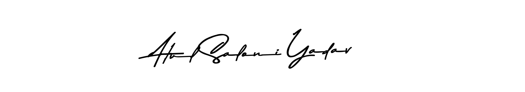 Asem Kandis PERSONAL USE is a professional signature style that is perfect for those who want to add a touch of class to their signature. It is also a great choice for those who want to make their signature more unique. Get Atul Saloni Yadav name to fancy signature for free. Atul Saloni Yadav signature style 9 images and pictures png