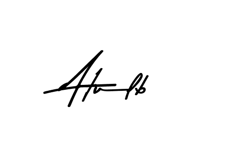 Make a beautiful signature design for name Atulb. With this signature (Asem Kandis PERSONAL USE) style, you can create a handwritten signature for free. Atulb signature style 9 images and pictures png