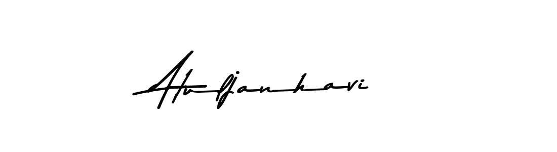 Make a beautiful signature design for name Atuljanhavi. With this signature (Asem Kandis PERSONAL USE) style, you can create a handwritten signature for free. Atuljanhavi signature style 9 images and pictures png