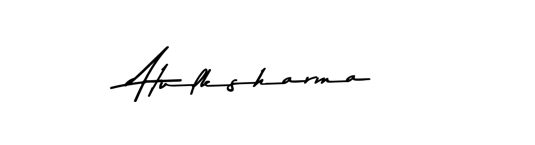 How to make Atulksharma signature? Asem Kandis PERSONAL USE is a professional autograph style. Create handwritten signature for Atulksharma name. Atulksharma signature style 9 images and pictures png