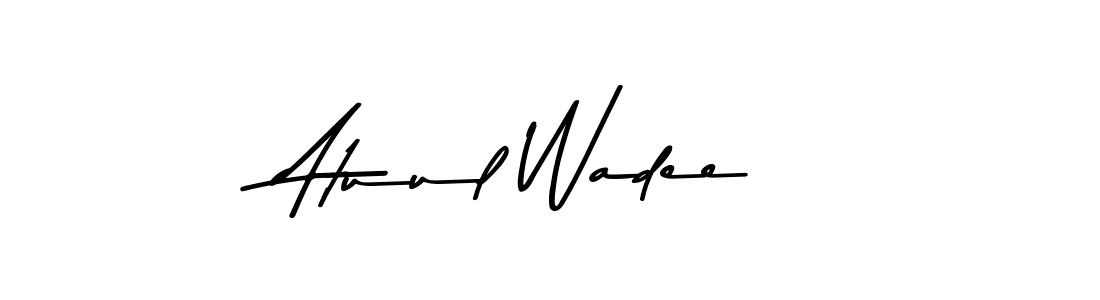 Create a beautiful signature design for name Atuul Wadee. With this signature (Asem Kandis PERSONAL USE) fonts, you can make a handwritten signature for free. Atuul Wadee signature style 9 images and pictures png