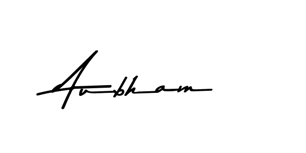 Create a beautiful signature design for name Aubham. With this signature (Asem Kandis PERSONAL USE) fonts, you can make a handwritten signature for free. Aubham signature style 9 images and pictures png