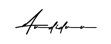The Asem Kandis PERSONAL USE typeface gives name Audiduu a refined look. Suitable for certificates, diplomas, and official verification. Audiduu signature style 9 images and pictures png