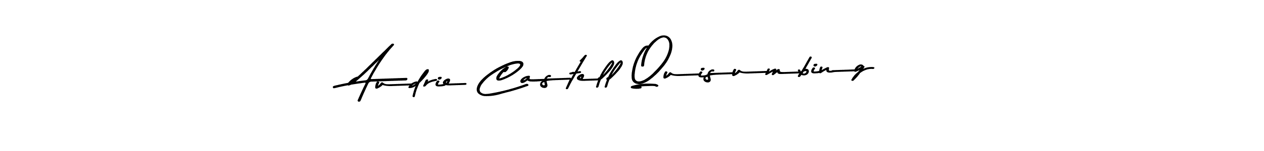 if you are searching for the best signature style for your name Audrie Castell Quisumbing. so please give up your signature search. here we have designed multiple signature styles  using Asem Kandis PERSONAL USE. Audrie Castell Quisumbing signature style 9 images and pictures png