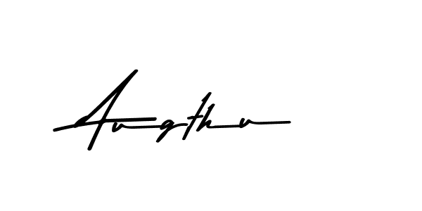 How to make Augthu name signature. Use Asem Kandis PERSONAL USE style for creating short signs online. This is the latest handwritten sign. Augthu signature style 9 images and pictures png