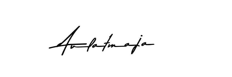 How to make Aulatmaja name signature. Use Asem Kandis PERSONAL USE style for creating short signs online. This is the latest handwritten sign. Aulatmaja signature style 9 images and pictures png