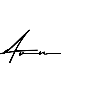 How to make Aun name signature. Use Asem Kandis PERSONAL USE style for creating short signs online. This is the latest handwritten sign. Aun signature style 9 images and pictures png