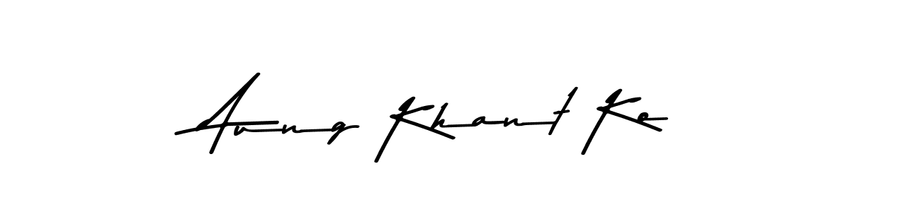 Use a signature maker to create a handwritten signature online. With this signature software, you can design (Asem Kandis PERSONAL USE) your own signature for name Aung Khant Ko. Aung Khant Ko signature style 9 images and pictures png