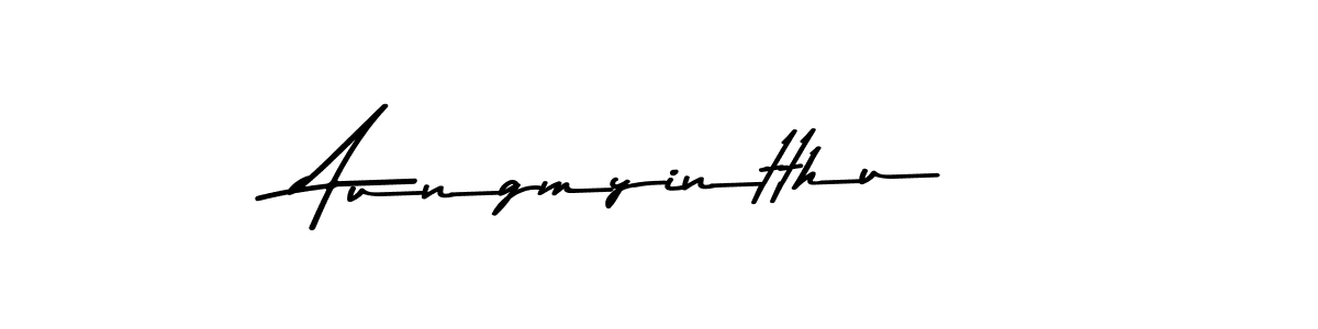Use a signature maker to create a handwritten signature online. With this signature software, you can design (Asem Kandis PERSONAL USE) your own signature for name Aungmyintthu. Aungmyintthu signature style 9 images and pictures png