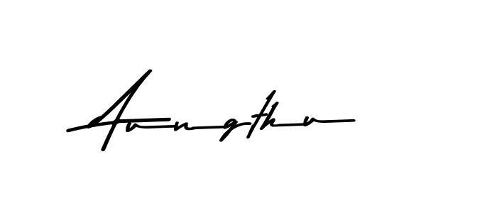 Make a beautiful signature design for name Aungthu. With this signature (Asem Kandis PERSONAL USE) style, you can create a handwritten signature for free. Aungthu signature style 9 images and pictures png