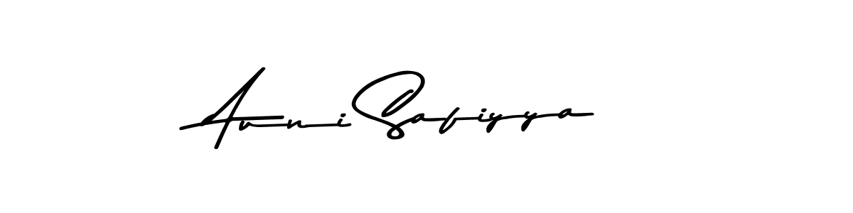 Create a beautiful signature design for name Auni Safiyya. With this signature (Asem Kandis PERSONAL USE) fonts, you can make a handwritten signature for free. Auni Safiyya signature style 9 images and pictures png