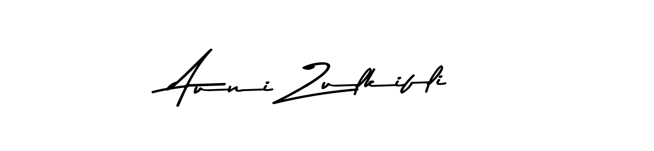 Use a signature maker to create a handwritten signature online. With this signature software, you can design (Asem Kandis PERSONAL USE) your own signature for name Auni Zulkifli. Auni Zulkifli signature style 9 images and pictures png