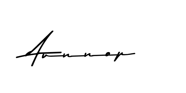 Make a beautiful signature design for name Aunnop. With this signature (Asem Kandis PERSONAL USE) style, you can create a handwritten signature for free. Aunnop signature style 9 images and pictures png