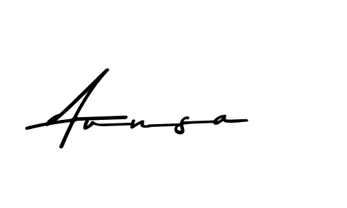 Make a beautiful signature design for name Aunsa. Use this online signature maker to create a handwritten signature for free. Aunsa signature style 9 images and pictures png
