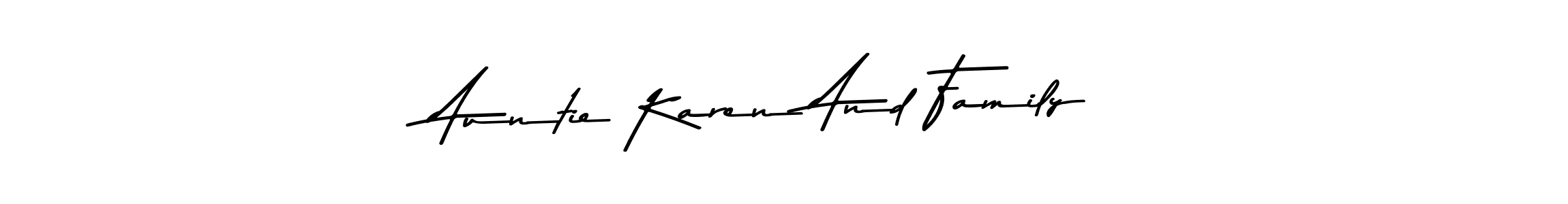 Here are the top 10 professional signature styles for the name Auntie Karen And Family. These are the best autograph styles you can use for your name. Auntie Karen And Family signature style 9 images and pictures png