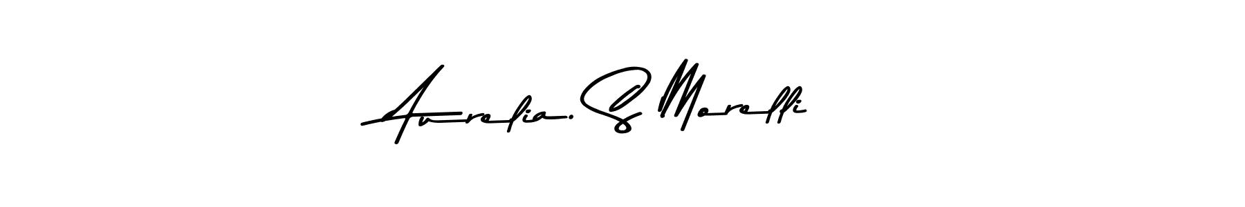 How to make Aurelia. S Morelli name signature. Use Asem Kandis PERSONAL USE style for creating short signs online. This is the latest handwritten sign. Aurelia. S Morelli signature style 9 images and pictures png