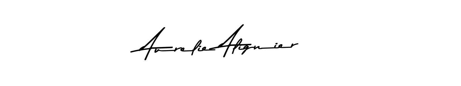 Make a beautiful signature design for name Aurelie Alignier. With this signature (Asem Kandis PERSONAL USE) style, you can create a handwritten signature for free. Aurelie Alignier signature style 9 images and pictures png