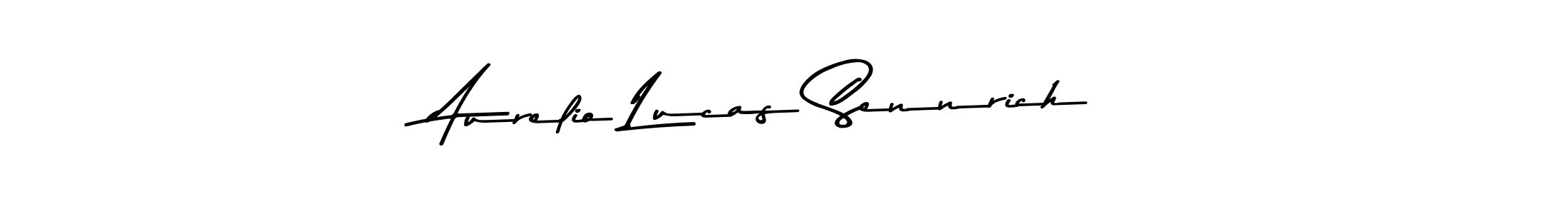 You can use this online signature creator to create a handwritten signature for the name Aurelio Lucas Sennrich. This is the best online autograph maker. Aurelio Lucas Sennrich signature style 9 images and pictures png