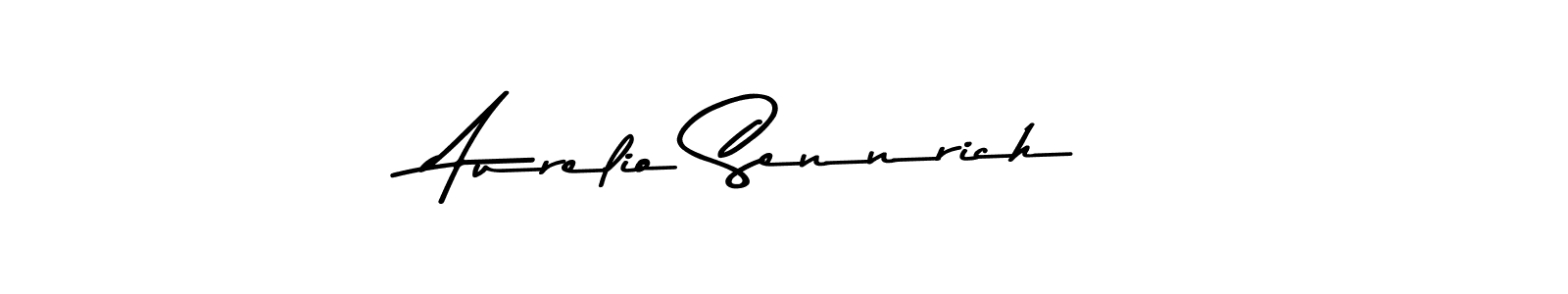 Asem Kandis PERSONAL USE is a professional signature style that is perfect for those who want to add a touch of class to their signature. It is also a great choice for those who want to make their signature more unique. Get Aurelio Sennrich name to fancy signature for free. Aurelio Sennrich signature style 9 images and pictures png